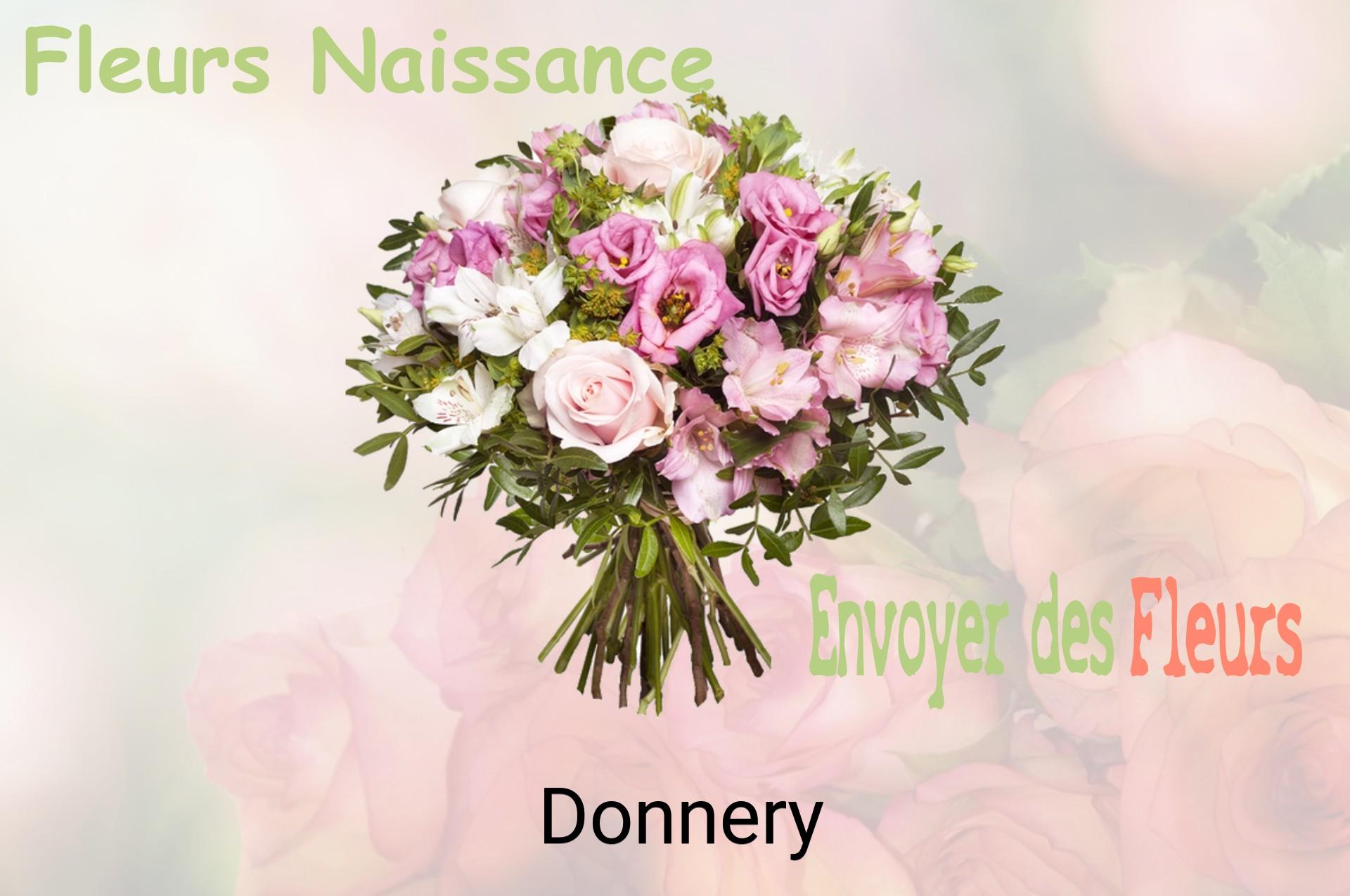 Bouquet de fleurs de naissance livré à Donnery
